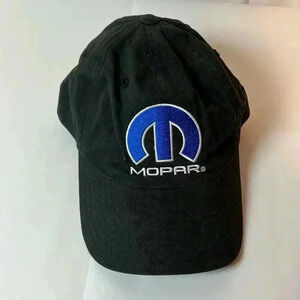 MOPAR BLACK BALL CAP ADJUSTABLE STRAP  100%‎ COTTON